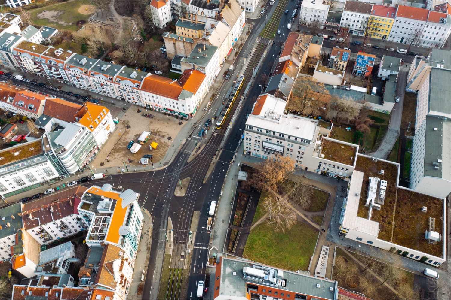 Luftaufnahme Antonplatz Berlin